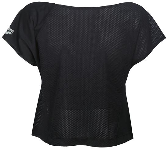 Picture of W Gym S-S Crop Black