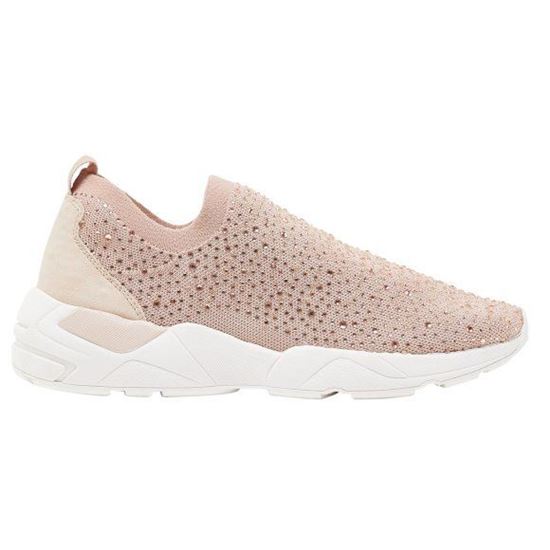 Picture of Lace-Up Sneakers With Rhinesto